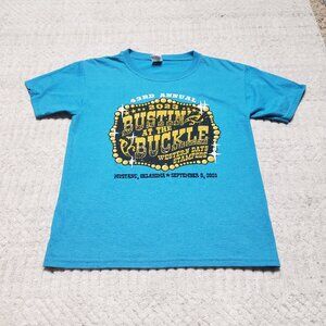 Bustin At The Buckle Kids T-Shirt with Graphic Print Size M